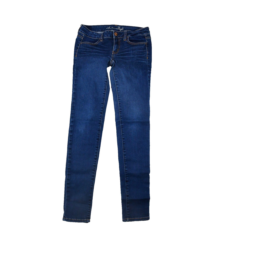 American Eagle Jeans Womens 4 Long (27x30) Jegging Blue Denim